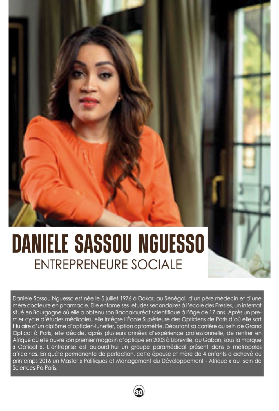 Portrait Dans Le Magazine Du FIED – Fondation Sounga